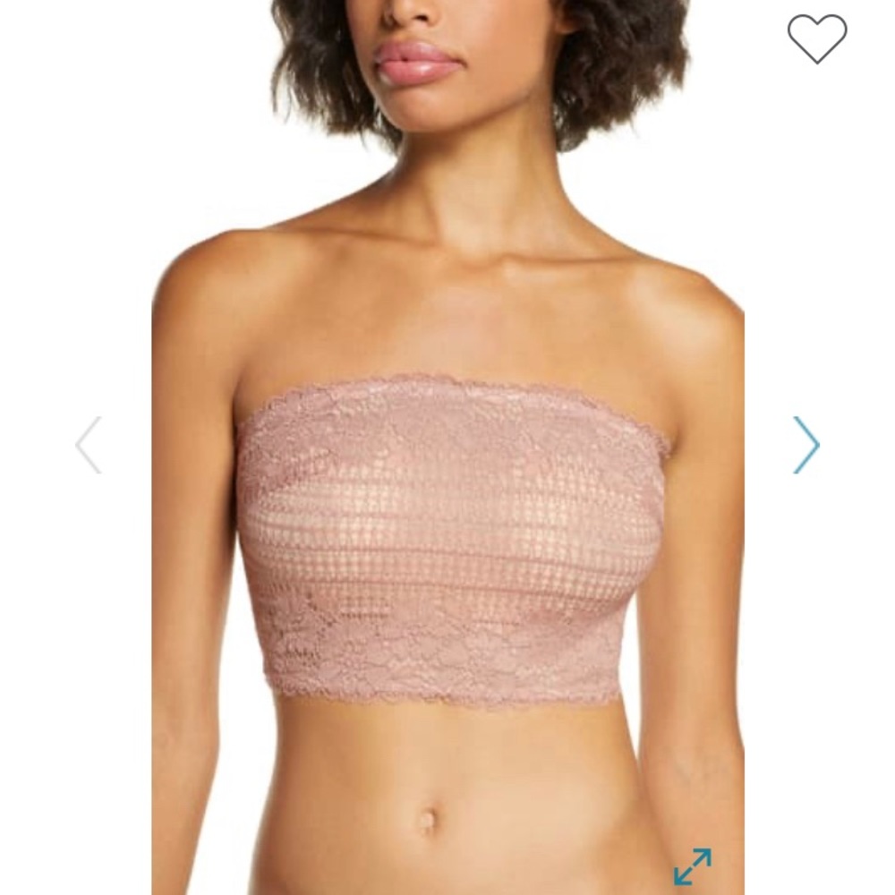 Free People Camilla Bandeau Vintage Rose